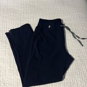 Navy figs scrub pants